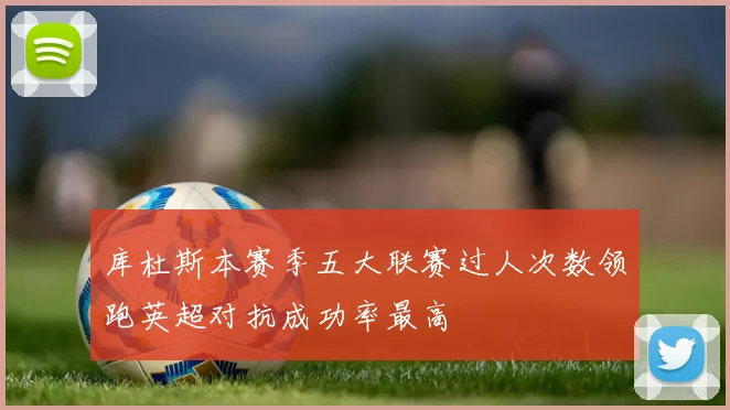 库杜斯本赛季五大联赛过人次数领跑英超对抗成功率最高